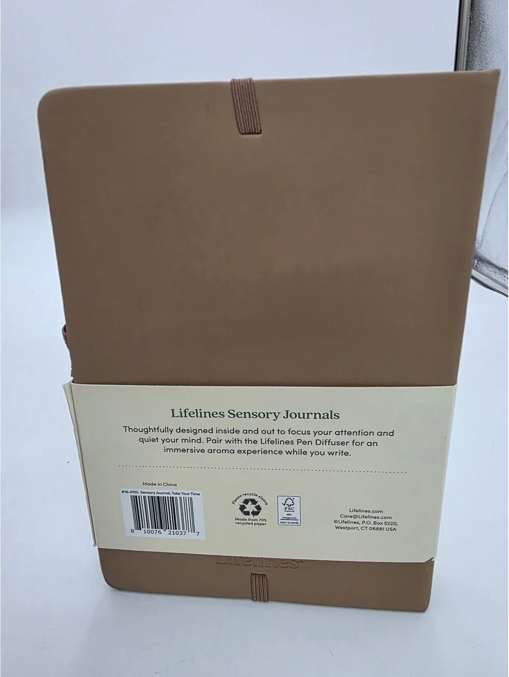 Lifelines Sensory Journal with Interactive Cover and Elastic Closure